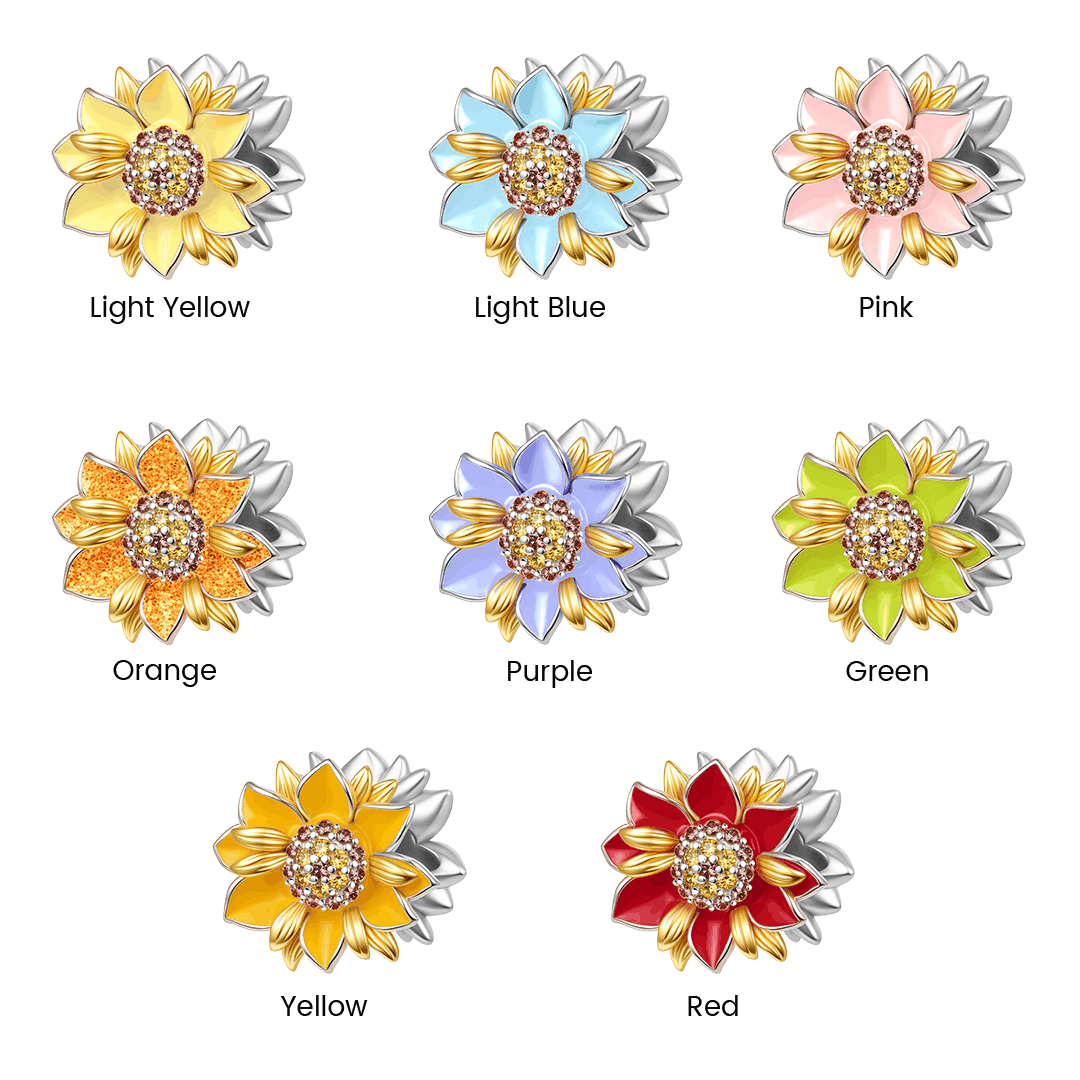 Gnoce Sparkling Sunflower Charm_2