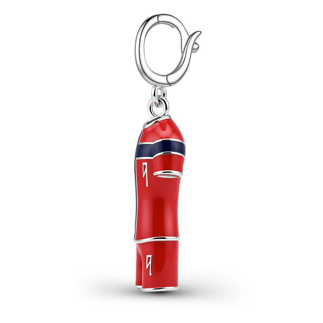 Gnoce Soccer Star Jerseys Charm Platinum-plated Silver Blend_5