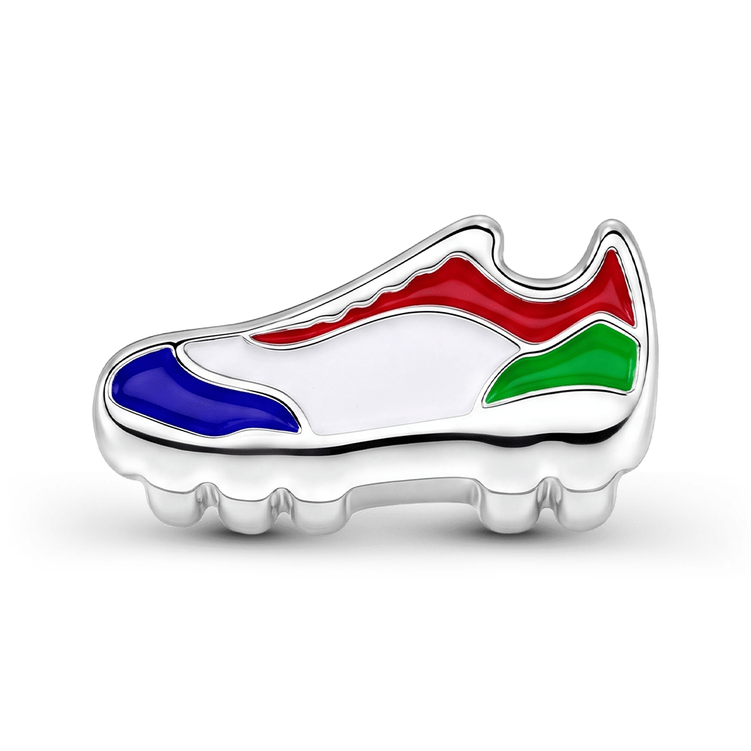 Gnoce Soccer  Sneakers Charm Platinum-plated Silver Blend_1