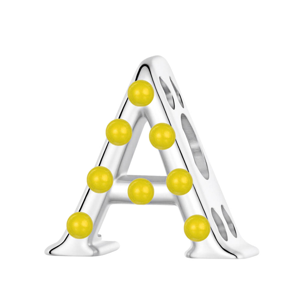 Glow-in-the-Dark Letter A Charm_1