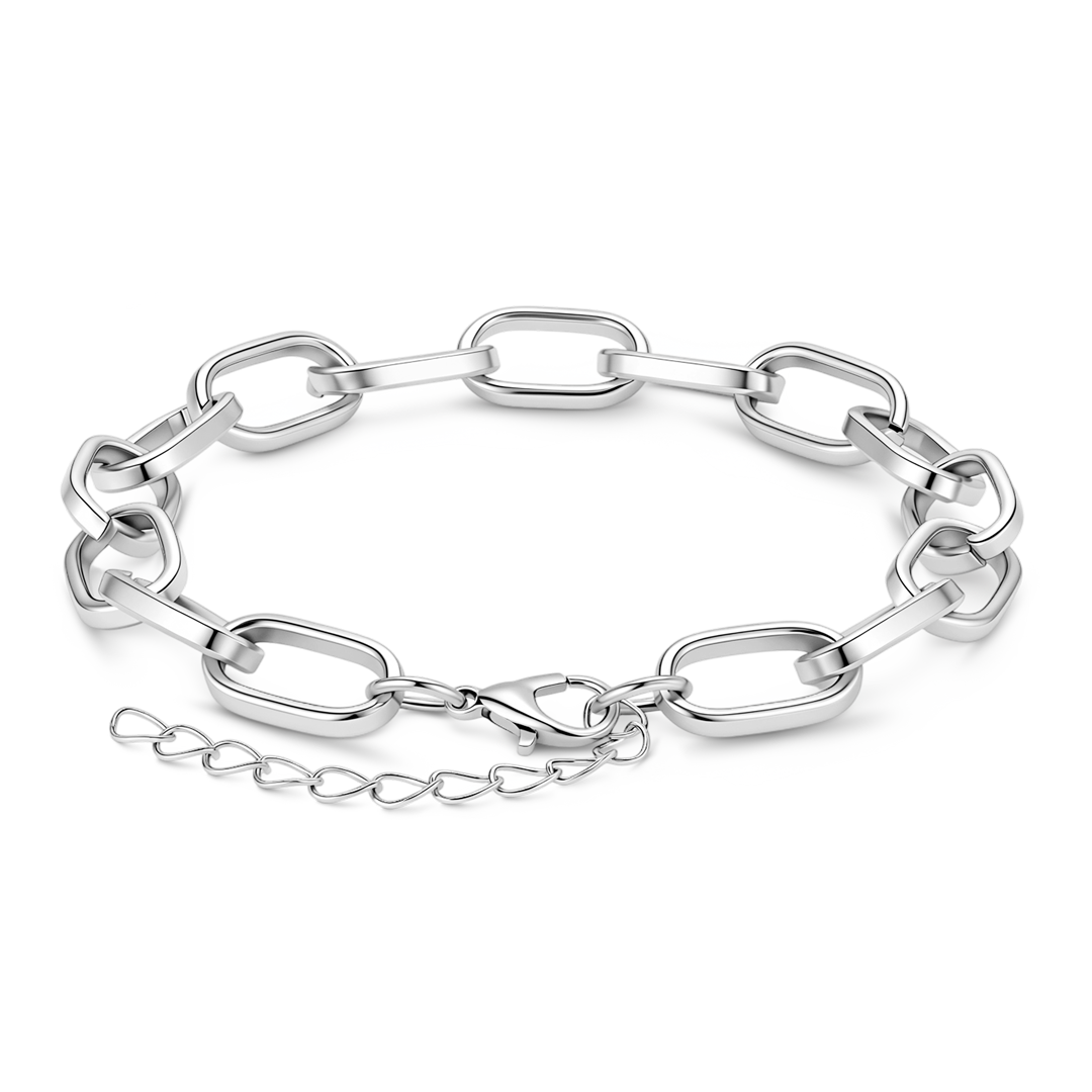 Gnoce Elongated Oval Link Bracelet_4