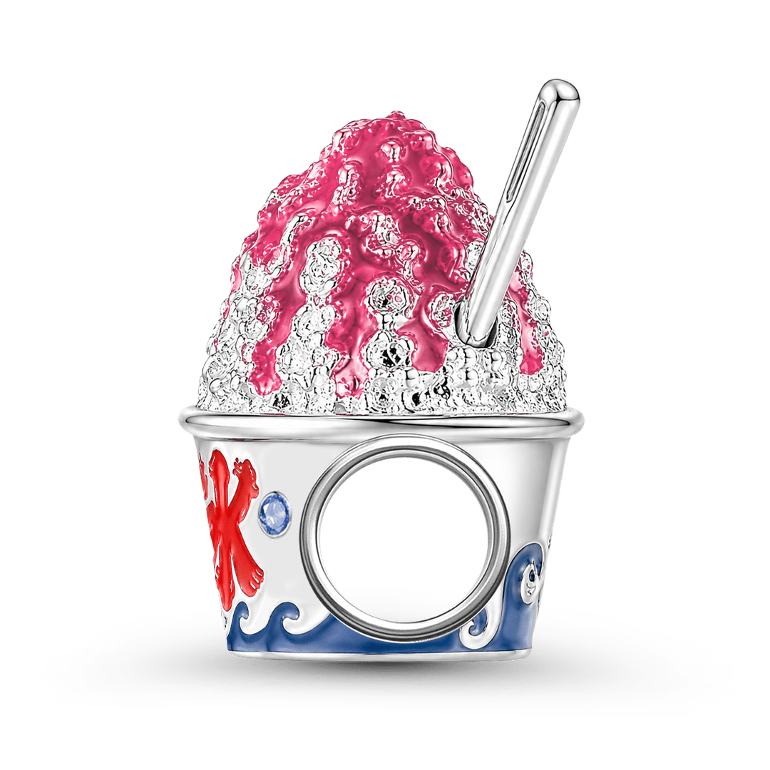 Gnoce Japanese Shaved Ice Charm Platinum-plated Silver Blend_6