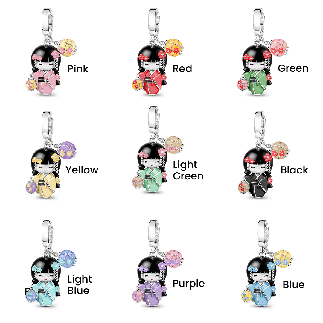 Gnoce Glow-in-the-Dark Japanese Kimono Geisha Charm_2