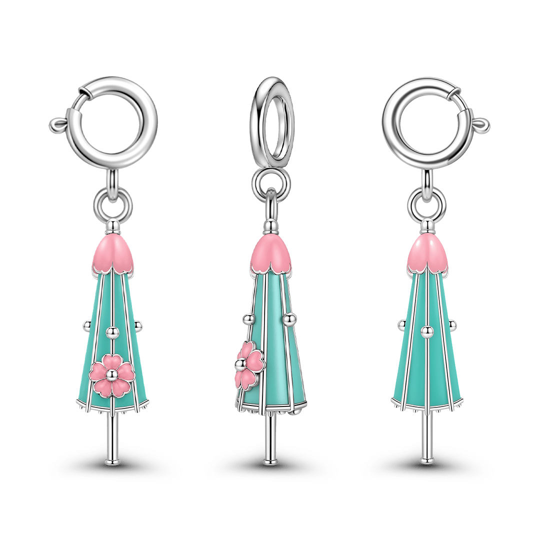 Gnoce Japanese Kimono Geisha Charm Platinum-plated Silver Blend_8