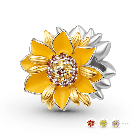 Gnoce Sparkling Sunflower Charm_1
