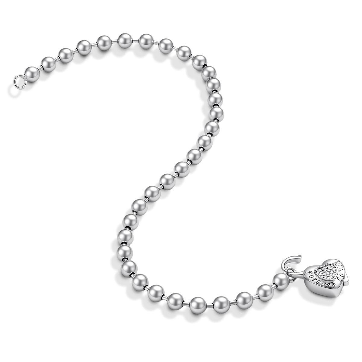 Gnoce Heart-shaped Beaded Chain_3
