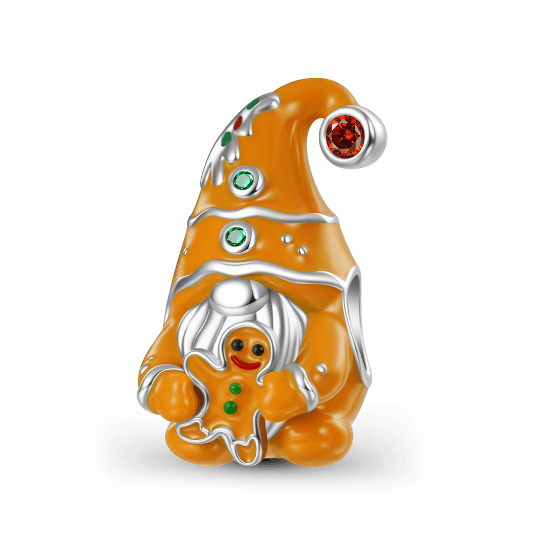 Gnoce Christmas Gingerbread Gnome Charm_1