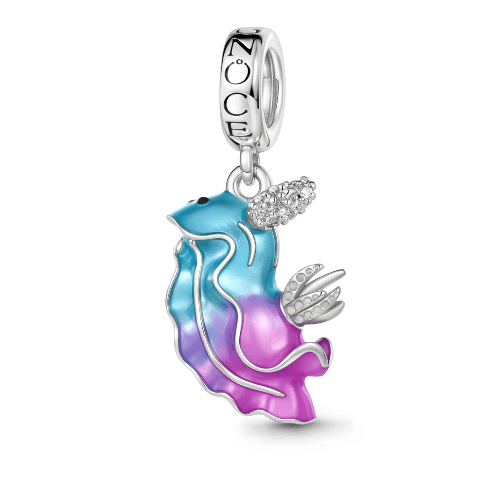 Gnoce Sea Slug Dangle Charm Platinum-plated Silver Blend_1