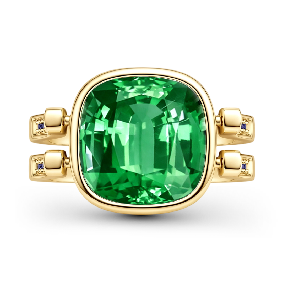 Gnoce Vintage Spinning Emerald Ring_1