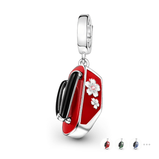 Gnoce Japanese Geta Charm Platinum-plated Silver Blend_1