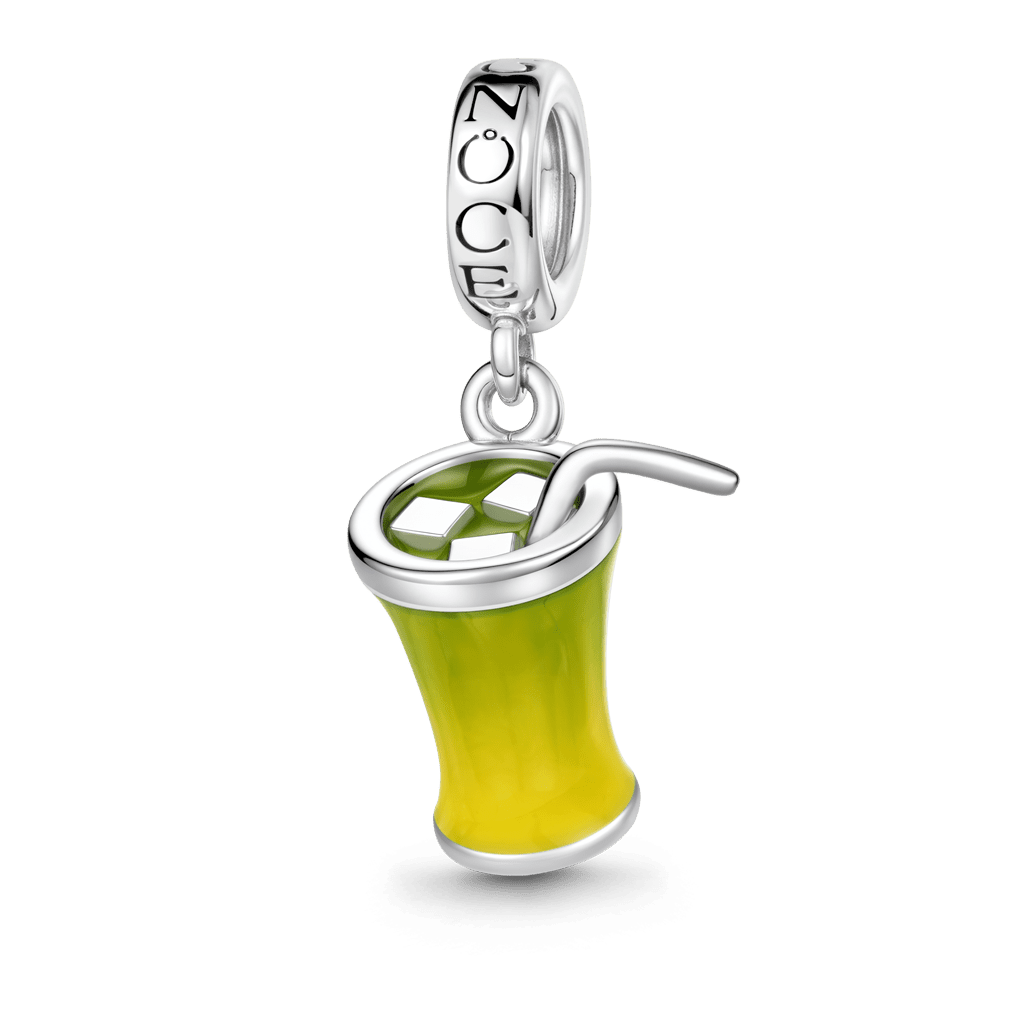Gnoce Matcha Latte Dangle Charm Platinum-plated Silver Blend_1