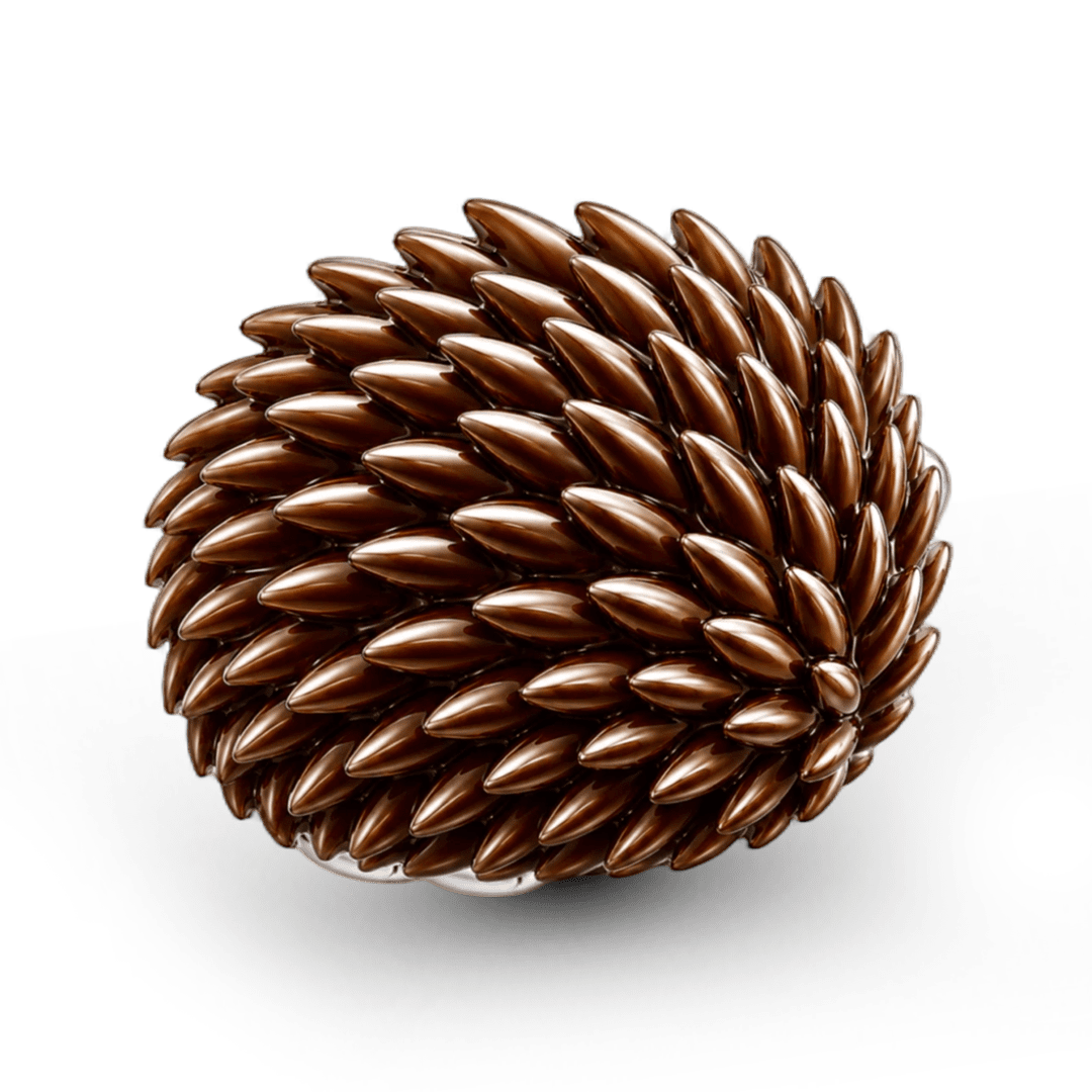 Gnoce Stay Sharp Hedgehog Charm Bead Platinum-plated Silver Blend_5