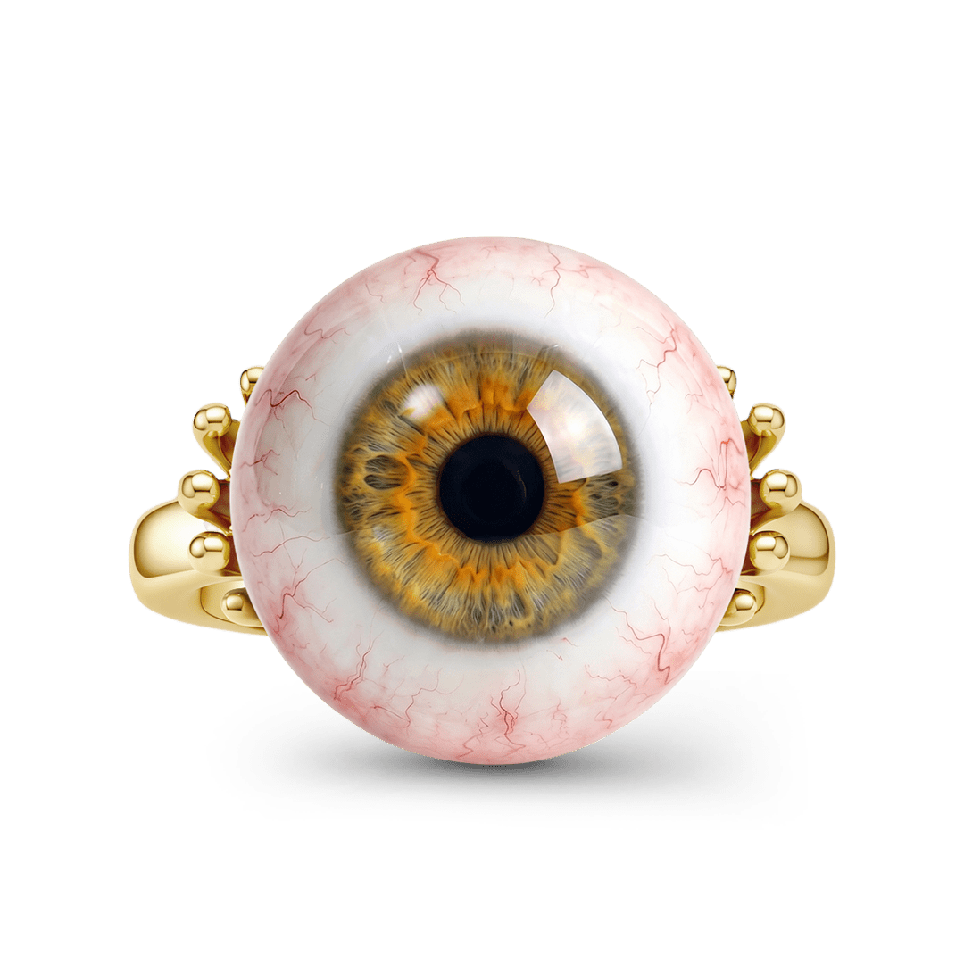 Gnoce Gothic Skeleton Hand Eyeball Ring_4