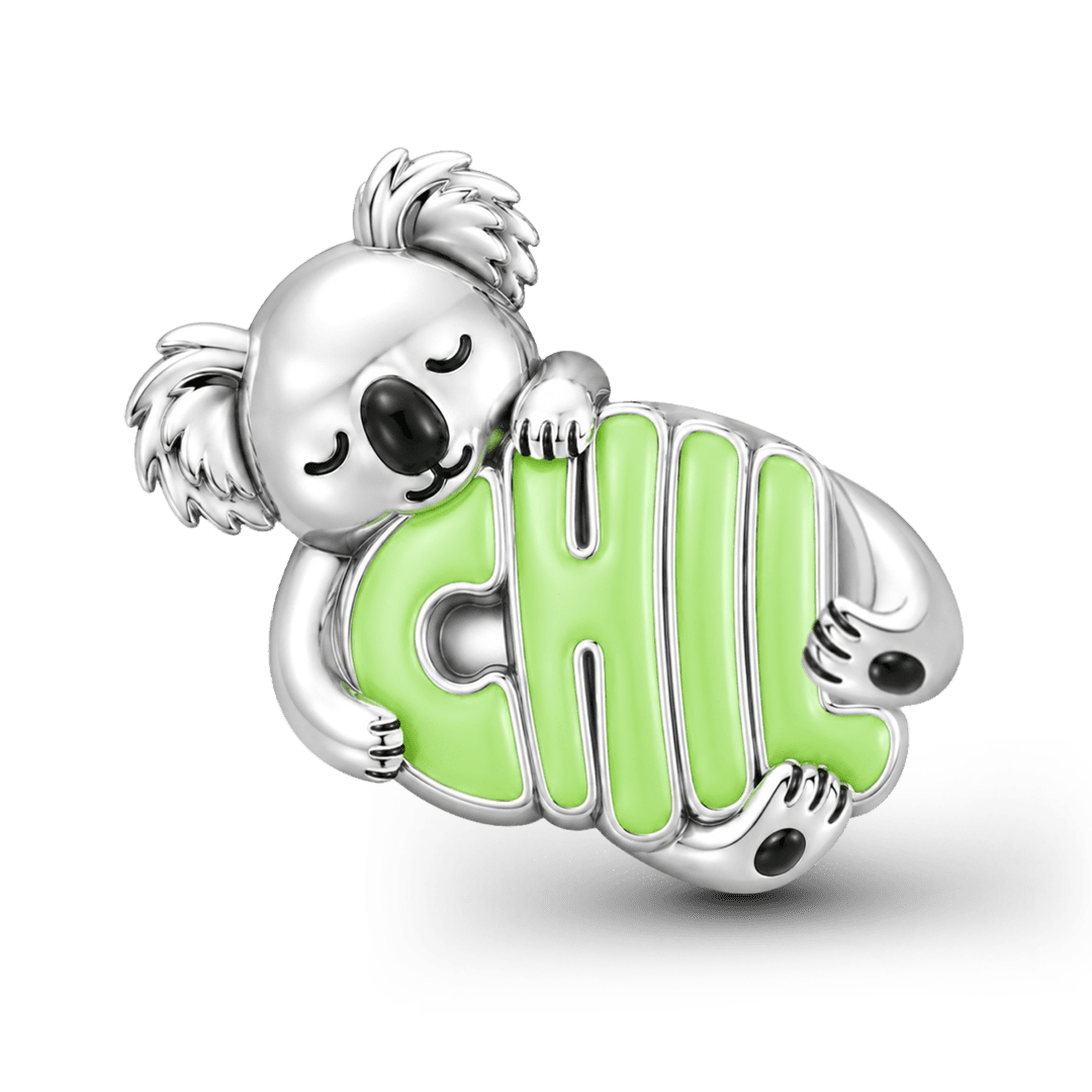 Gnoce Sleepy Koala Bead Platinum-plated Silver Blend_1