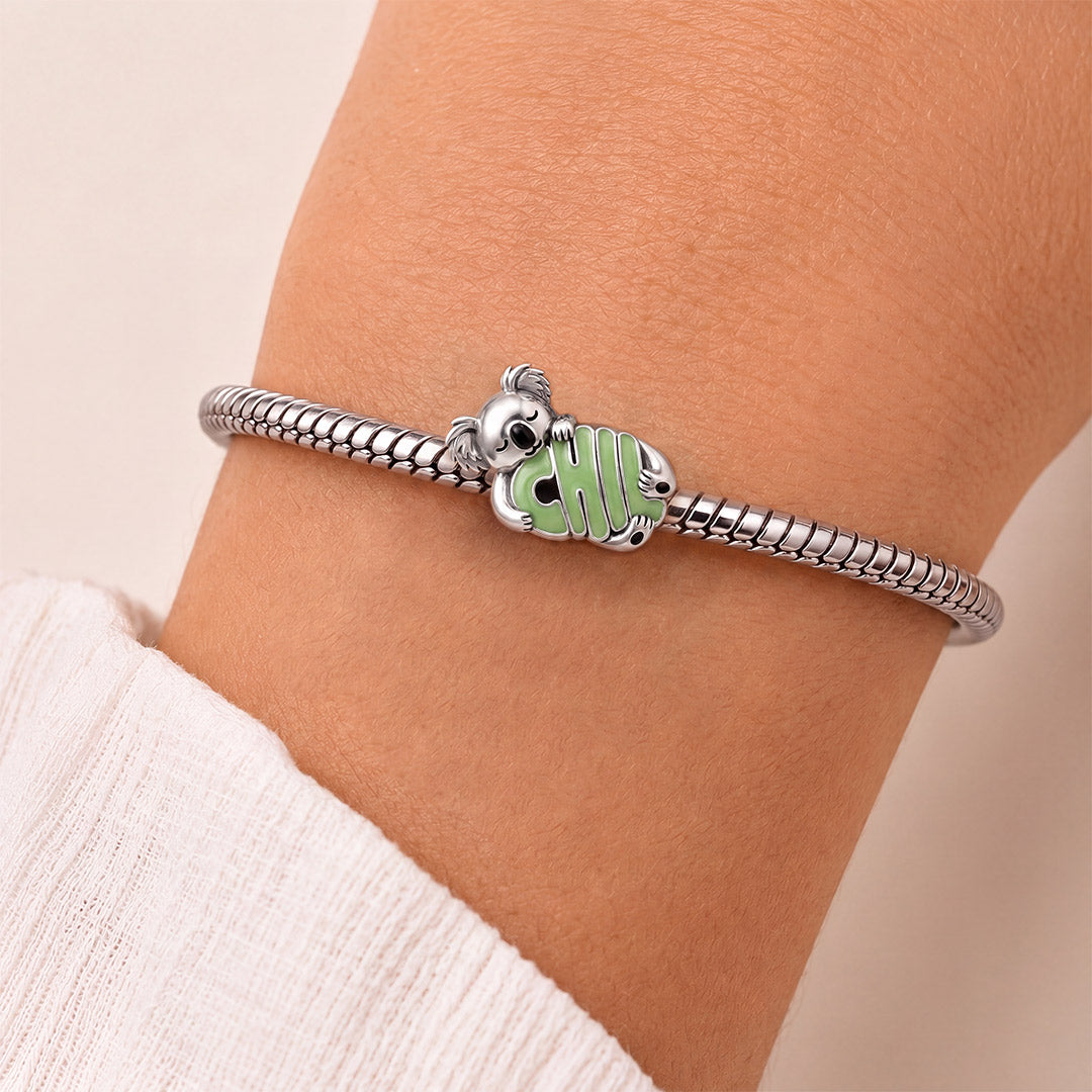 Gnoce Sleepy Koala Bead Platinum-plated Silver Blend_2