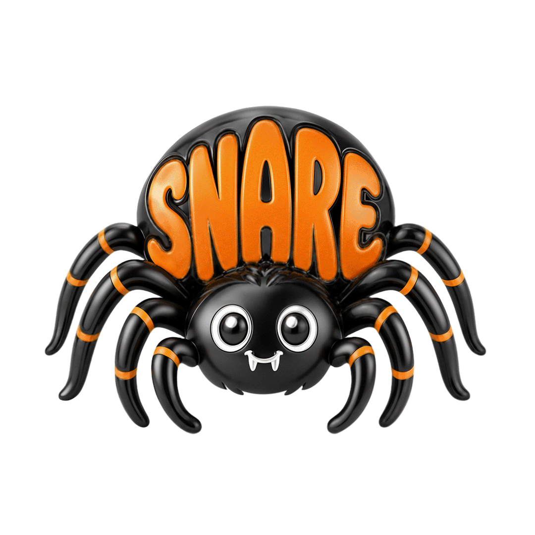 Gnoce Glow-in-the-dark Cute Spider Stopper Charm Platinum-plated Silver Blend_1