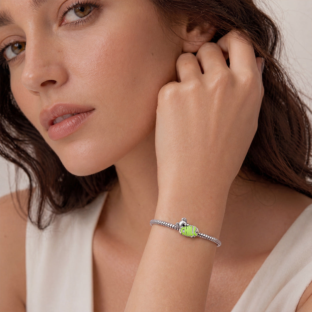 Gnoce Take It Slow Koala Charm Bead Platinum-plated Silver Blend_4