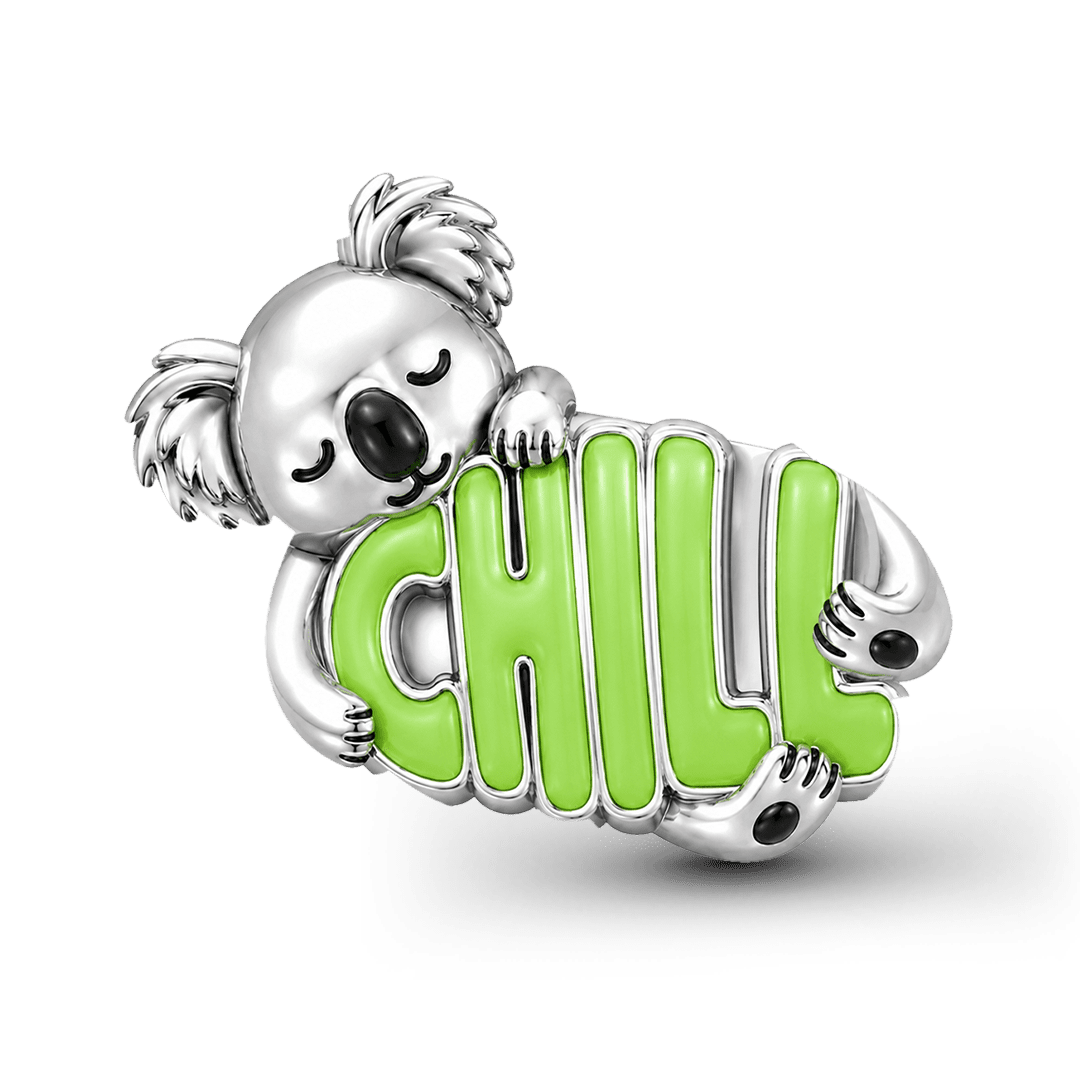 Gnoce Take It Slow Koala Charm Bead Platinum-plated Silver Blend_1