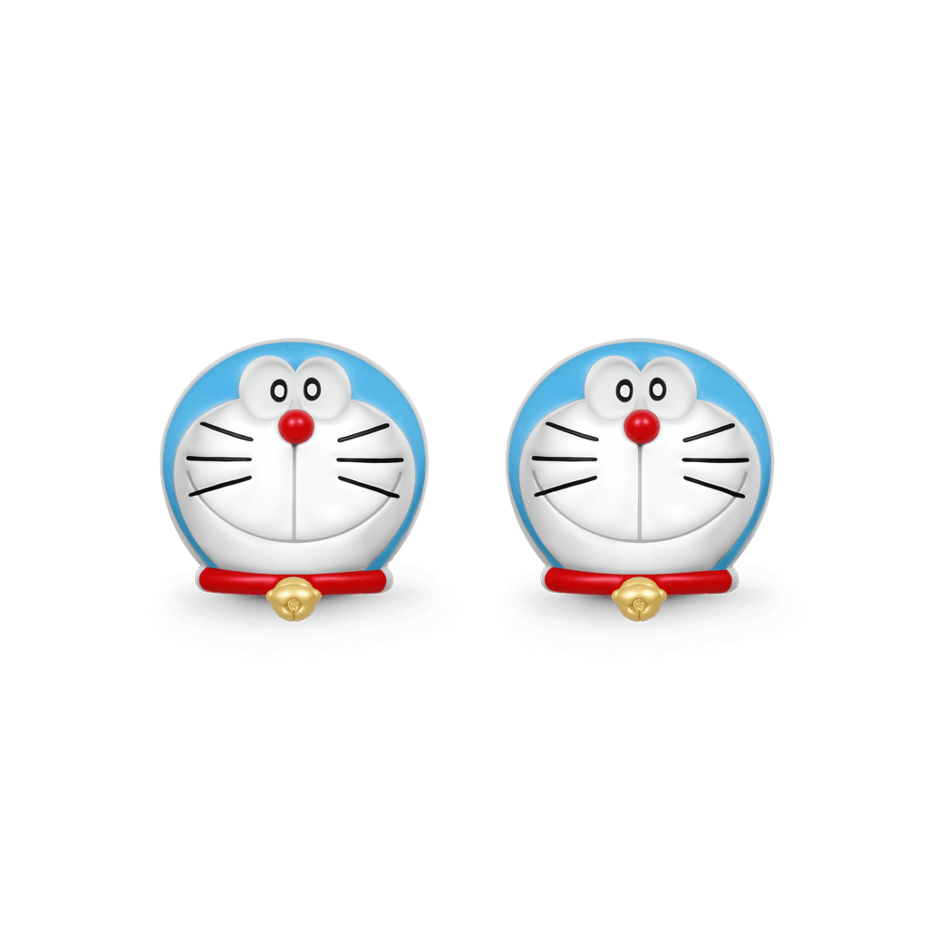 Gnoce Doraemon Head Stud Earrings_3