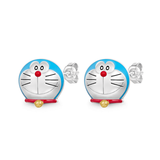 Gnoce Doraemon Head Stud Earrings_1