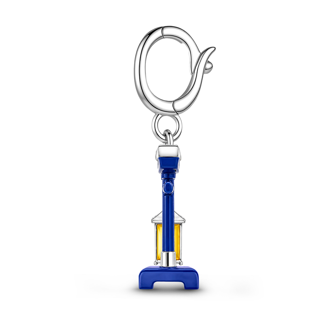 Gnoce Glow In Dark Japanese Torii Gate Lantern Clasp Dangle Charm Platinum-plated Silver Blend_5