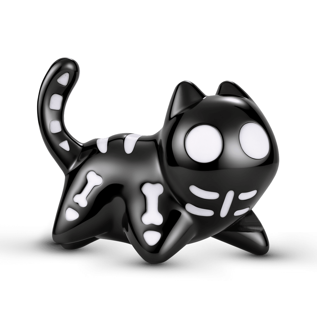 Gnoce Halloween Glow-in-the-Dark Ghost Black Cat Bead_2