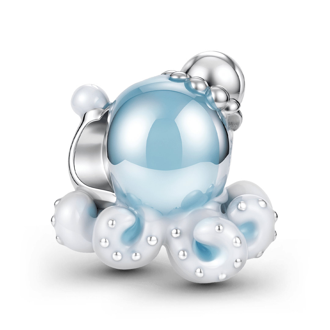 Gnoce Mother's Day Octopus Bead Platinum-plated Silver Blend_5
