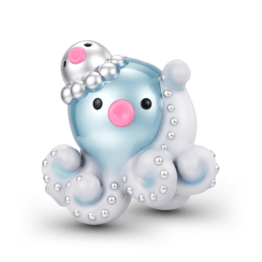 Gnoce Mother's Day Octopus Bead Platinum-plated Silver Blend_1