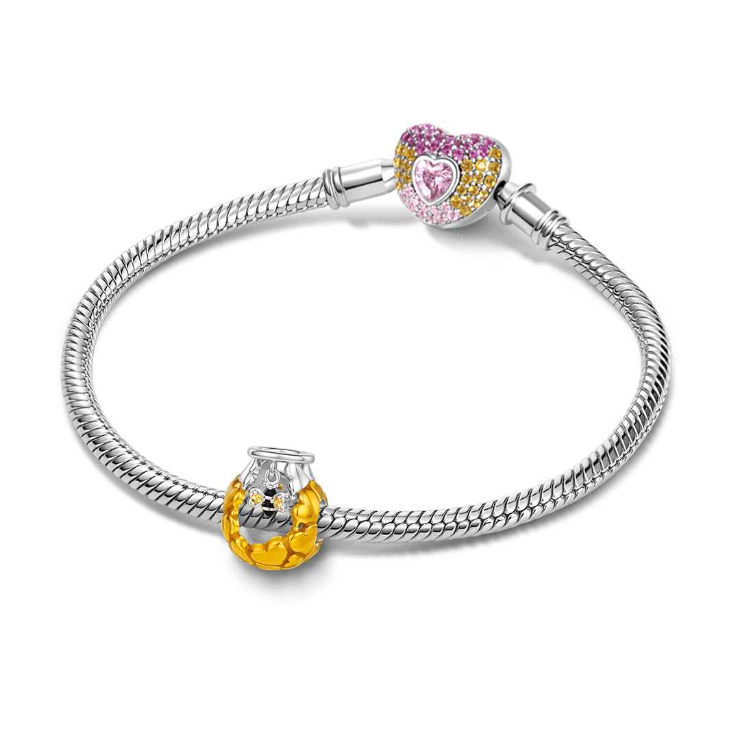 Gnoce Honey Jar Bead Platinum-plated Silver Blend_3