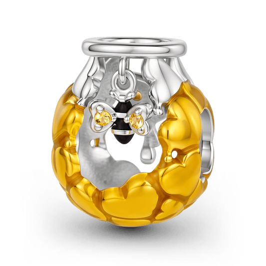 Gnoce Honey Jar Bead Platinum-plated Silver Blend_1