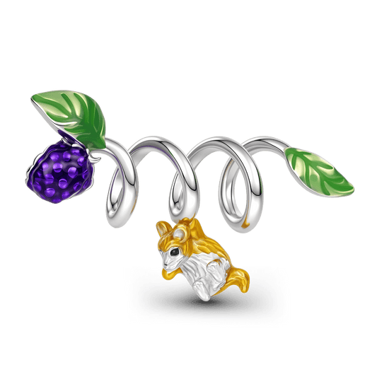 Gnoce Blackberry Mouse Vine Bead Platinum-plated Silver Blend_1