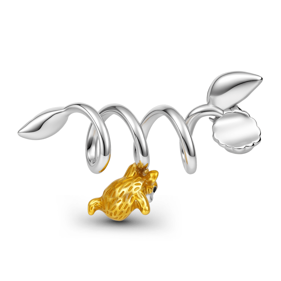 Gnoce Blackberry Mouse Vine Bead Platinum-plated Silver Blend_5