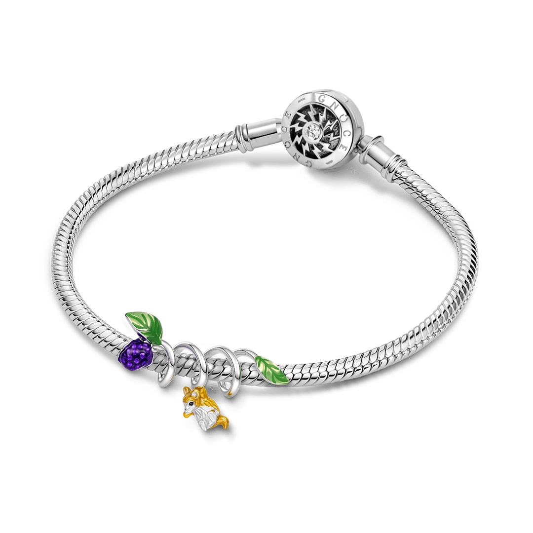 Gnoce Blackberry Mouse Vine Bead Platinum-plated Silver Blend_3