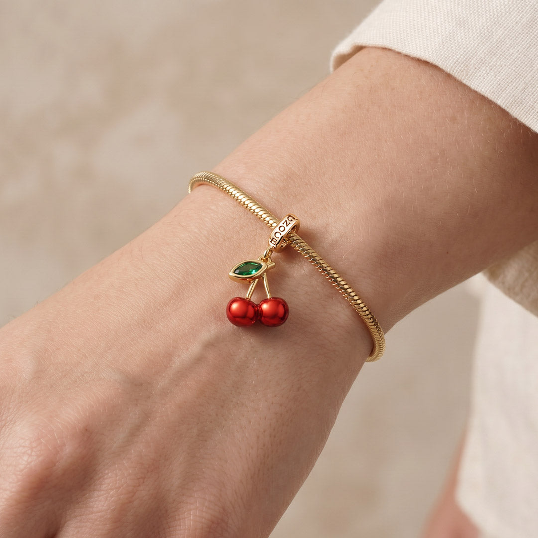 Gnoce Red Cherry Clasp Dangle Charm_2