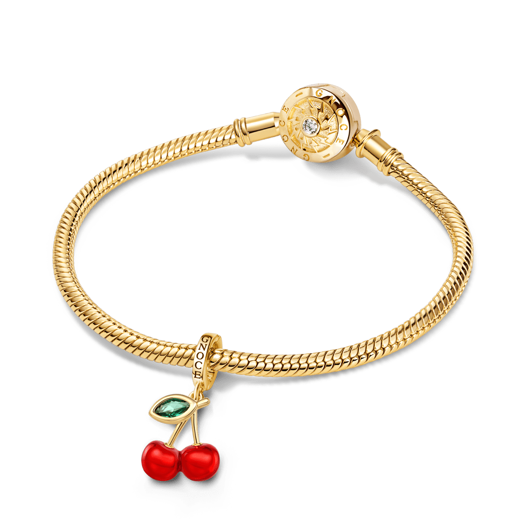 Gnoce Red Cherry Clasp Dangle Charm_3