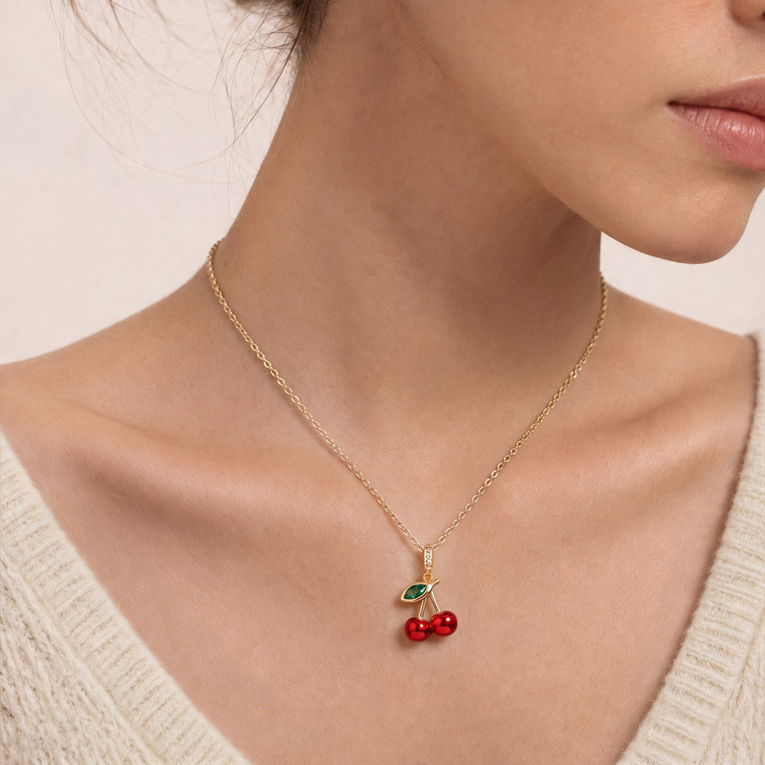 Gnoce Red Cherry Clasp Dangle Charm_4