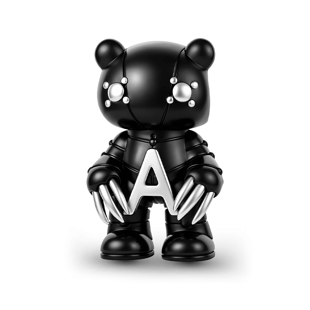 Gnoce Custom Initial Punk Bear Bead_1