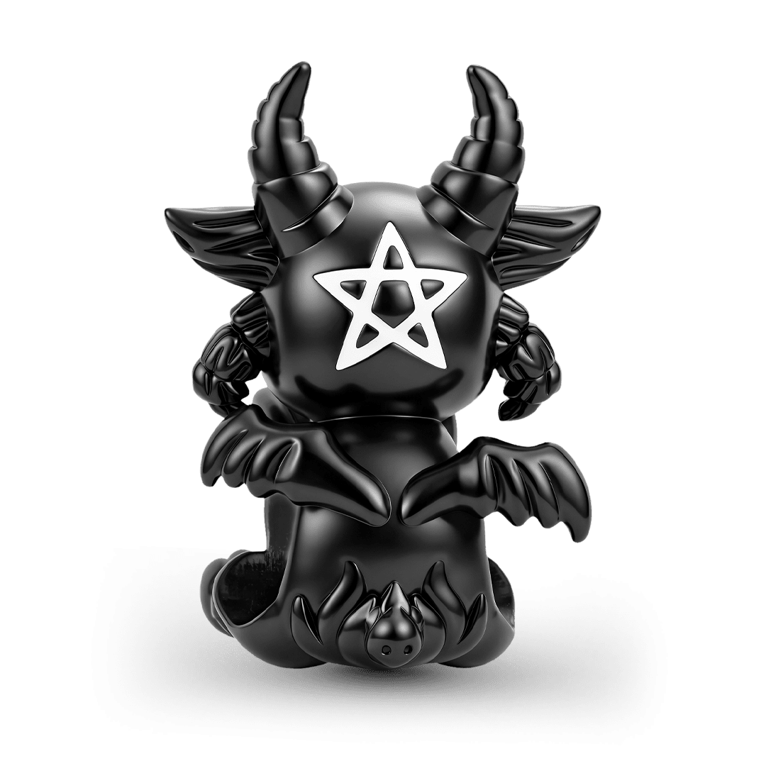 Gnoce Halloween Gothic Baphomet Goat Birthstone Bead_5