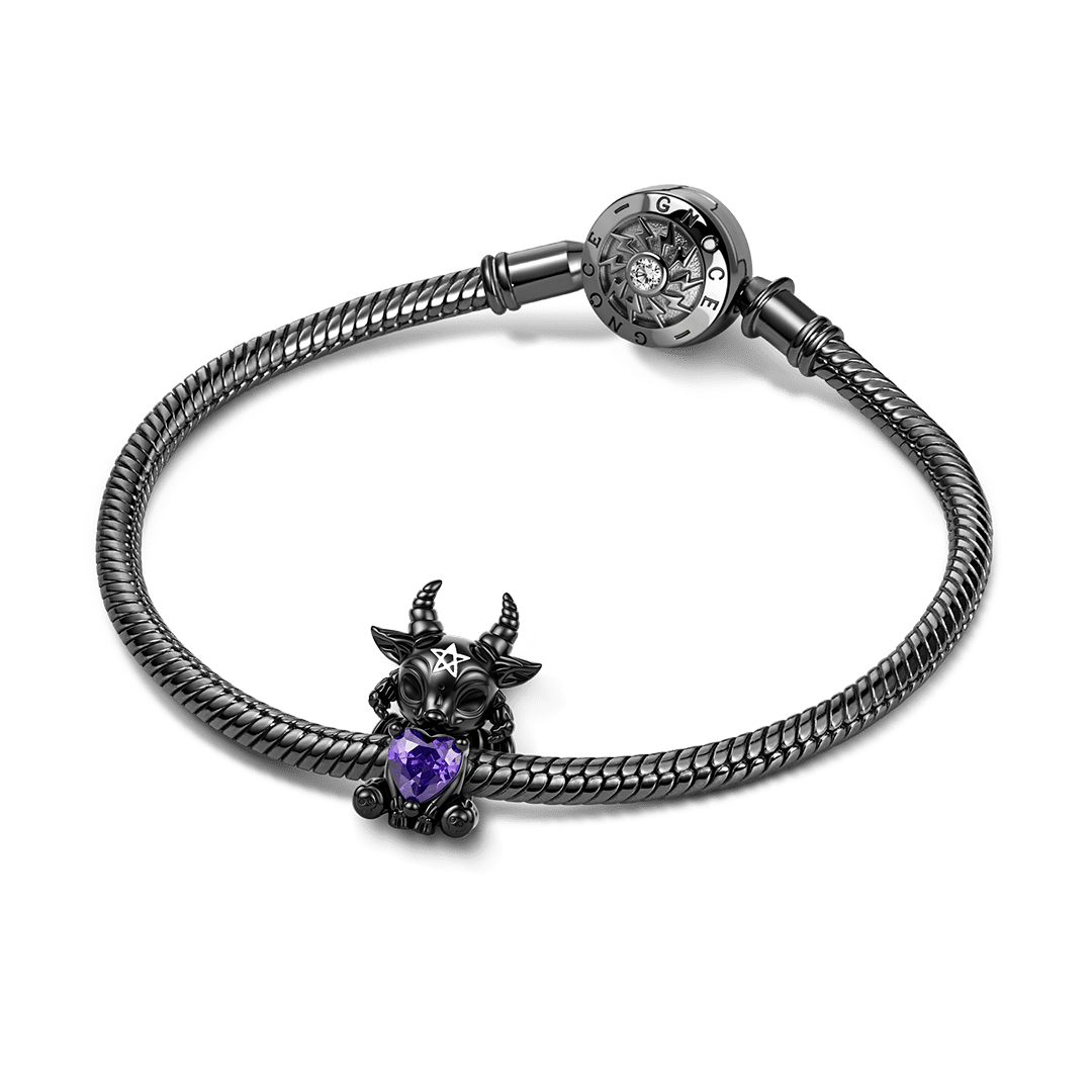 Gnoce Halloween Gothic Baphomet Goat Birthstone Bead_3