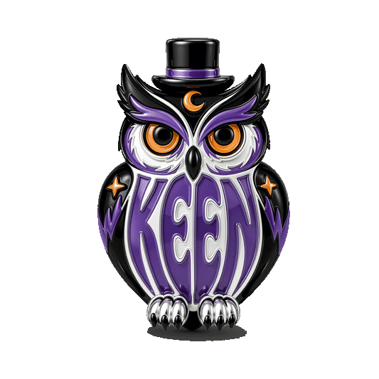 Gnoce Glow In Dark Wisdom Keen Owl Charm Bead Platinum‑plated Silver Blend_1