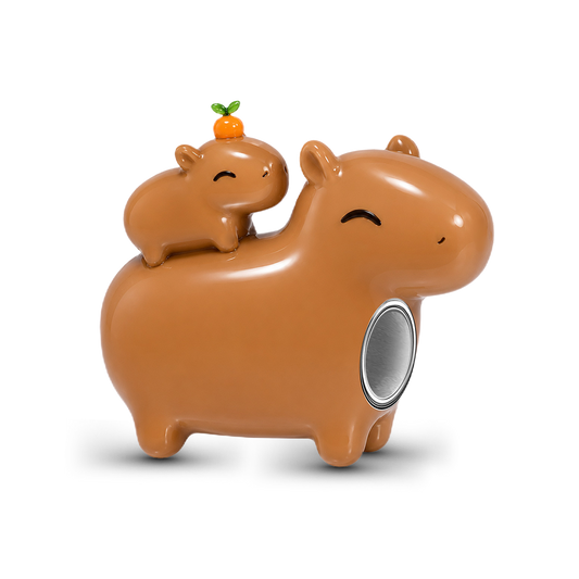 Gnoce Capybara Family Charm Bead Platinum‑plated Silver Blend_1