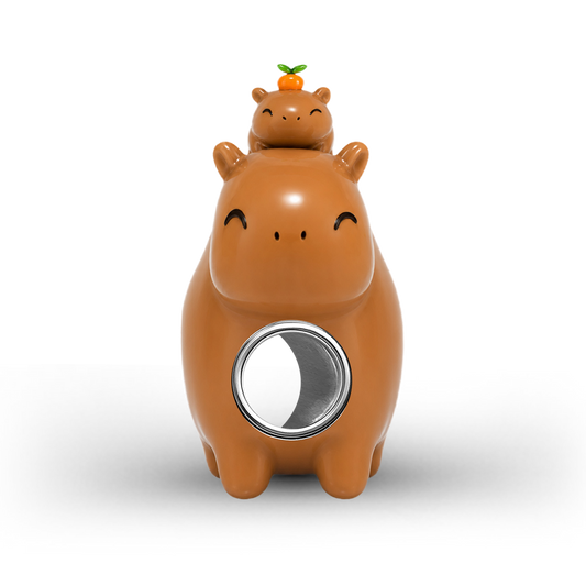 Gnoce Capybara Family Charm Bead Platinum‑plated Silver Blend_1