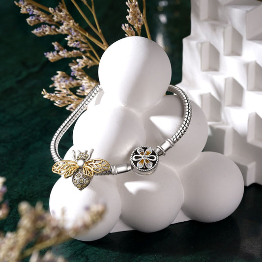 Gnoce Sunflower Basic Snake Chain Bracelet_1