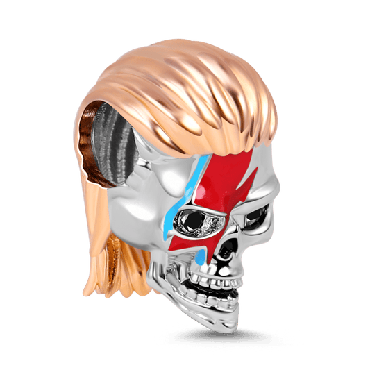 Gnoce Rock Skull Rose Gold Plated Charm_3