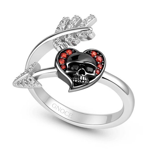 Gnoce Skull Arrow CZ Ring_3