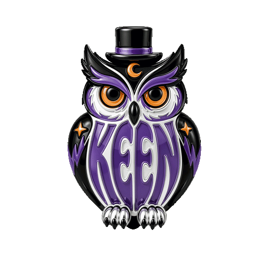 Gnoce Glow In Dark Wisdom Keen Owl Charm Bead Platinum‑plated Silver Blend_1