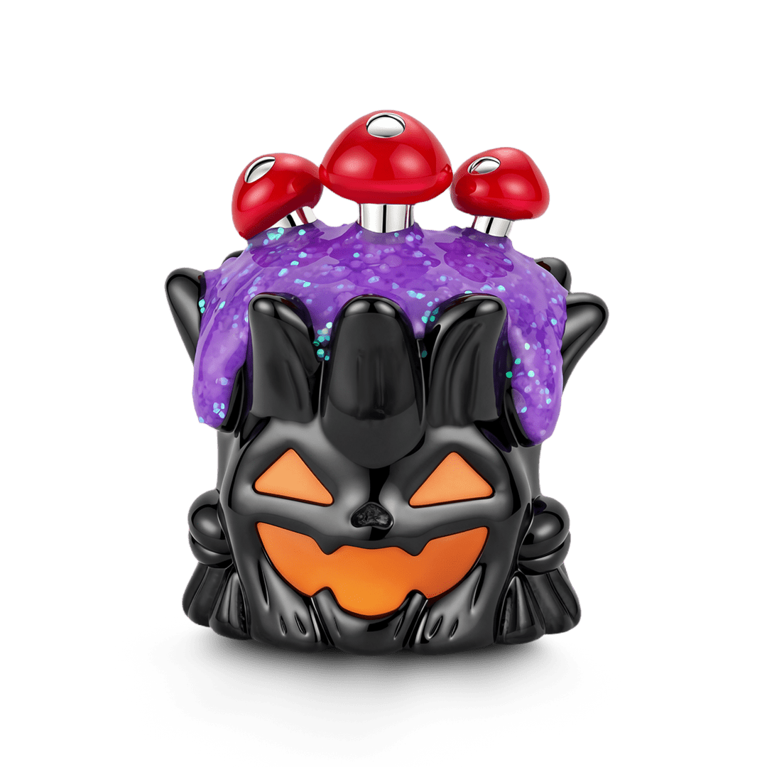 Gnoce Halloween Glow‑in‑the‑dark Tree Monster Bead Platinum‑plated Silver Blend_2