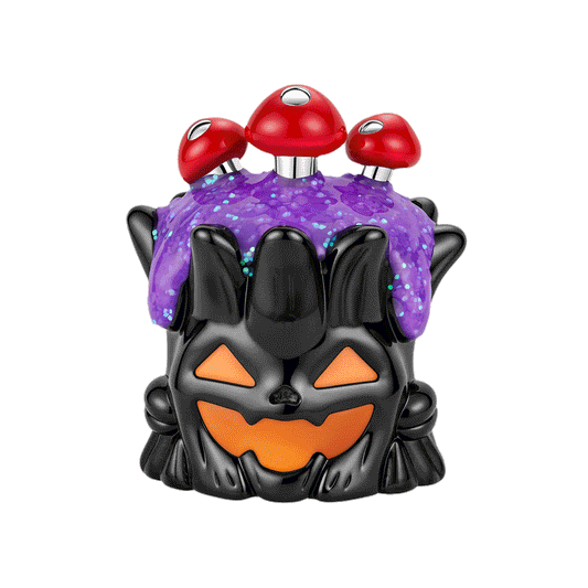 Gnoce Halloween Glow‑in‑the‑dark Tree Monster Bead Platinum‑plated Silver Blend_1