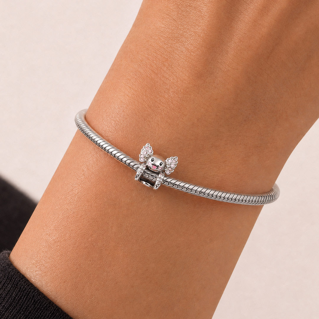 Gnoce Cute Axolotl Bead Platinum‑plated Silver Blend_2