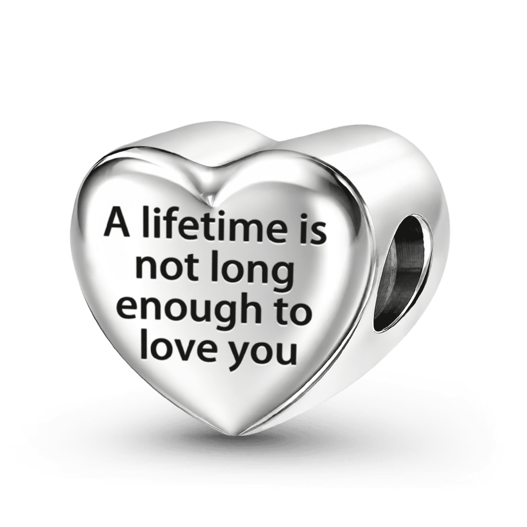 Gnoce Couple Personalized Photo Heart Bead Stainless Steel_6